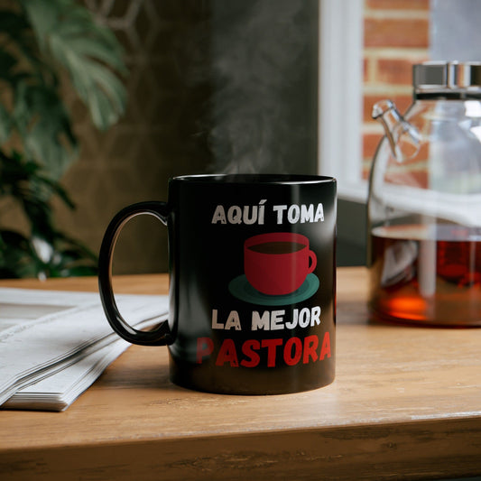Taza de Café Elegante "Fe y Devoción" 11 onzas Mug Printify