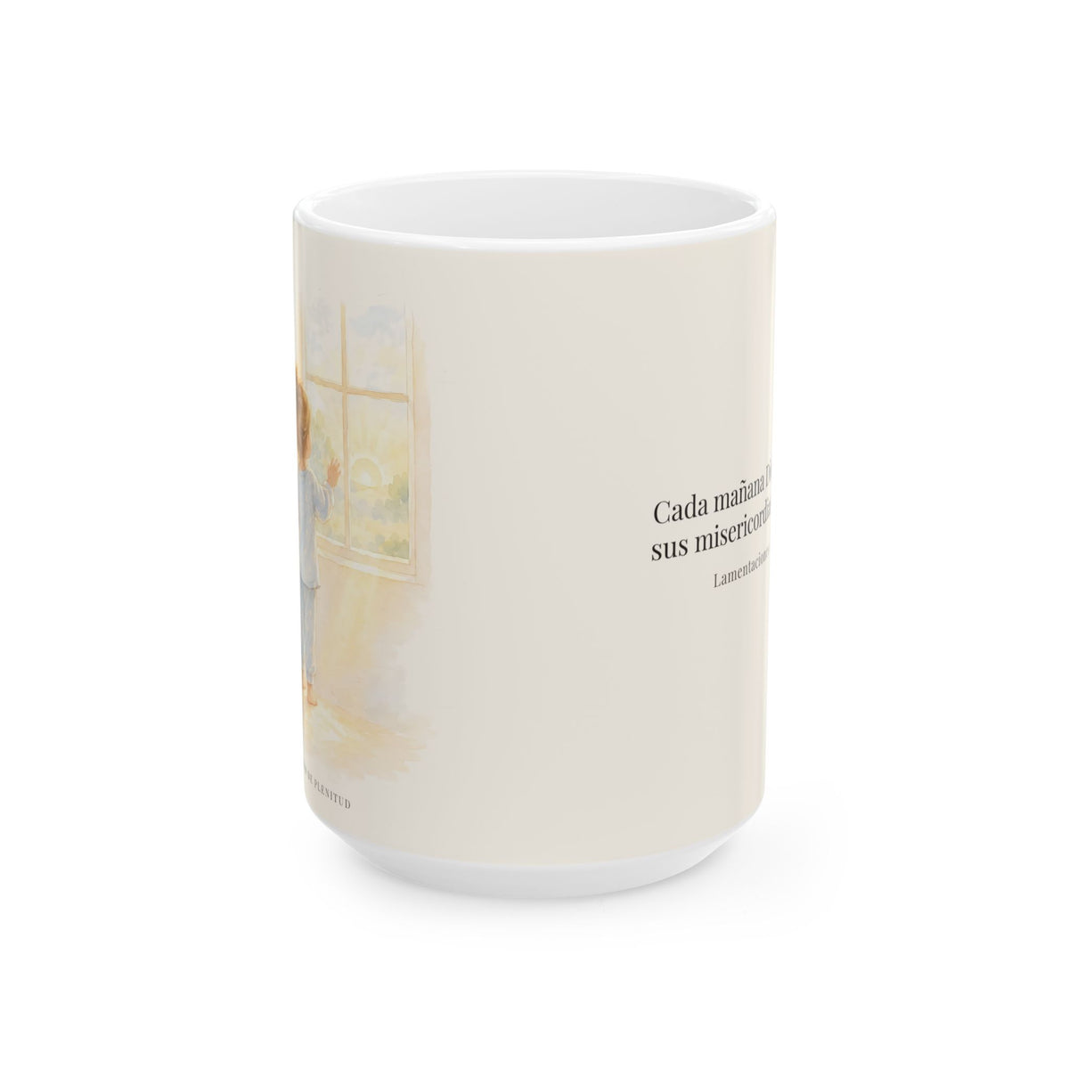 Grandes son sus misericordias cada mañana | Taza bíblica para café | Lamentaciones 3:22-23