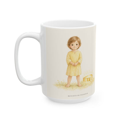 Dios me da su fuerza para estar firme | Taza cristiana en dos tamaños | Efesios 6:11