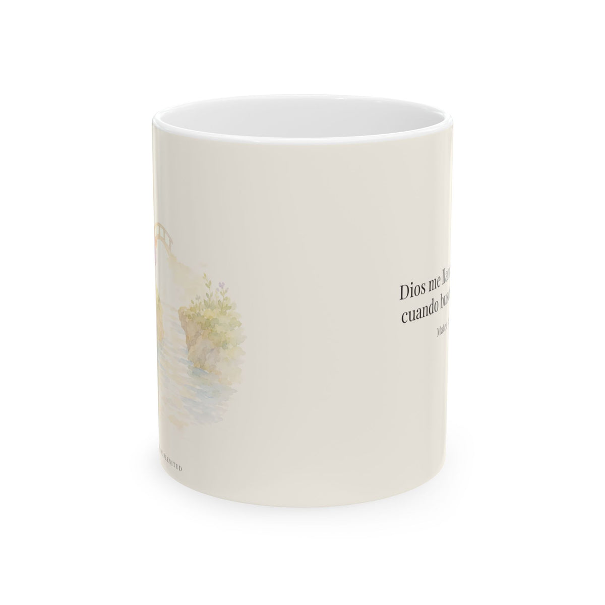 Dios me llama su hijo cuando busco la paz | Taza cristiana en dos tamaños | Mateo 5:9