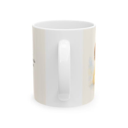 En este día me regocijaré en el Señor | Taza con arte cristiano | Salmo 118:24 — 11 oz · Vista posterior