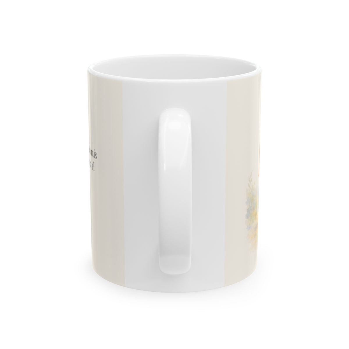 Lámpara es tu palabra a mis pies | Taza devocional de fe | Salmo 119:105 — 11 oz · Vista posterior