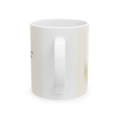 Lámpara es tu palabra a mis pies | Taza devocional de fe | Salmo 119:105 — 11 oz · Vista posterior