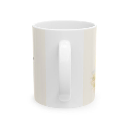 Tu vara y Tu cayado me infunden aliento | Taza cristiana para regalar | Salmo 23:4 — 11 oz · Vista posterior