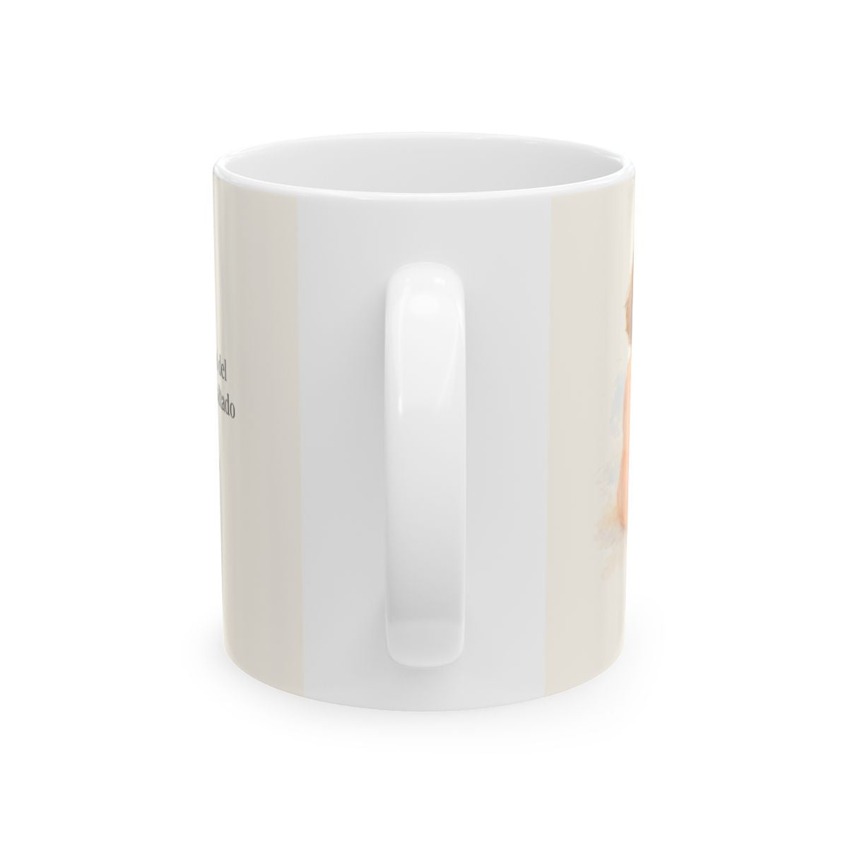 Grande es la bondad del Señor conmigo | Taza cristiana con frase devocional | Lamentaciones 3:22-23 — 11 oz · Vista posterior