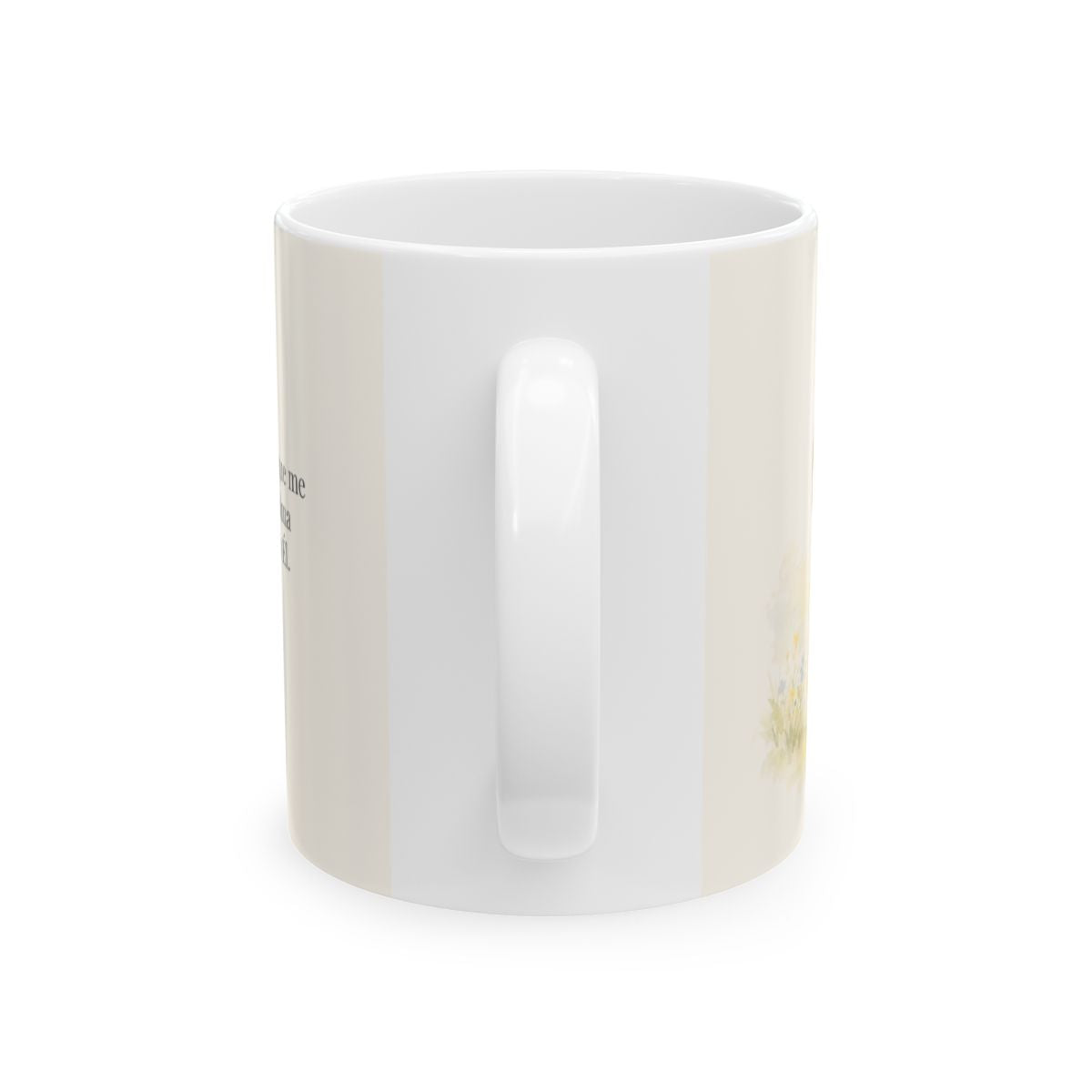 Cantaré a Jehová porque me ha hecho bien | Taza cristiana para regalar | Salmo 13:5-6 — 11 oz · Vista posterior