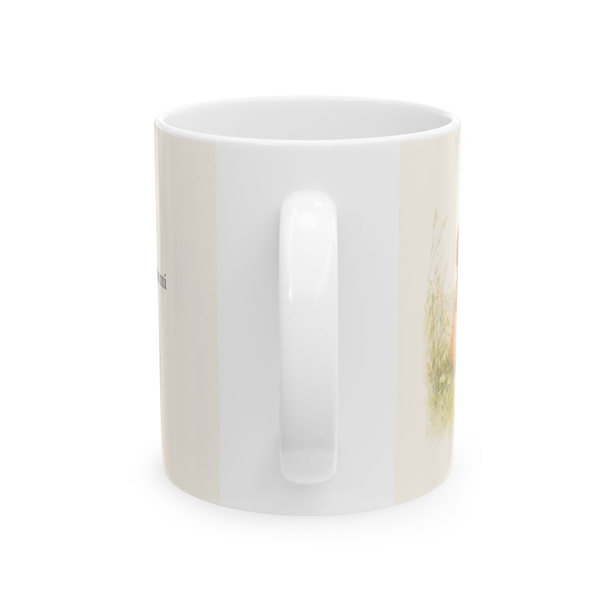 La paz de Dios guardará mi corazón | Taza devocional de fe | Filipenses 4:7 — 11 oz · Vista posterior