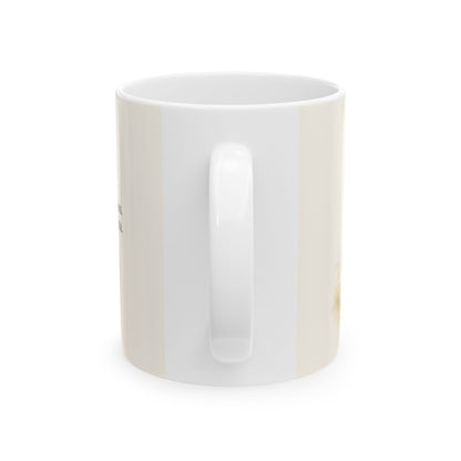 Mis ojos están puestos en ti | Taza devocional ilustrada | Salmo 32:8 — 11 oz · Vista posterior