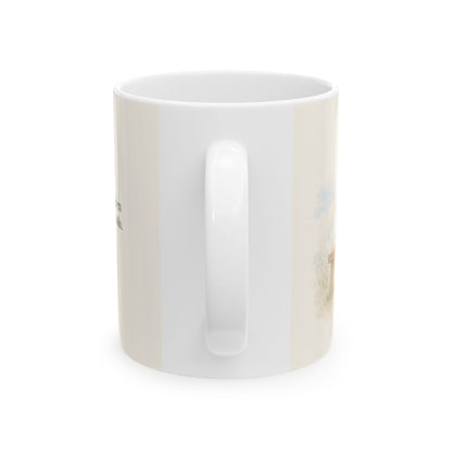 Dios pone al solitario en familia | Taza devocional de fe | Salmo 68:6 — 11 oz · Vista posterior