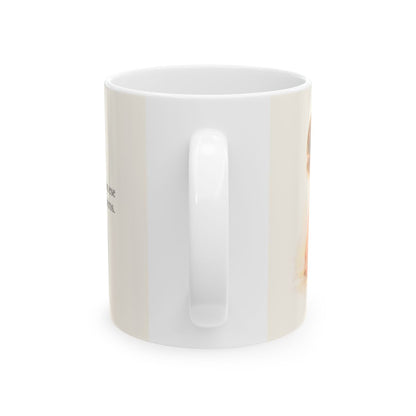 Dios me consuela para que yo consuele a otros | Taza cristiana para regalar | 2 Corintios 1:3-4 — 11 oz · Vista posterior
