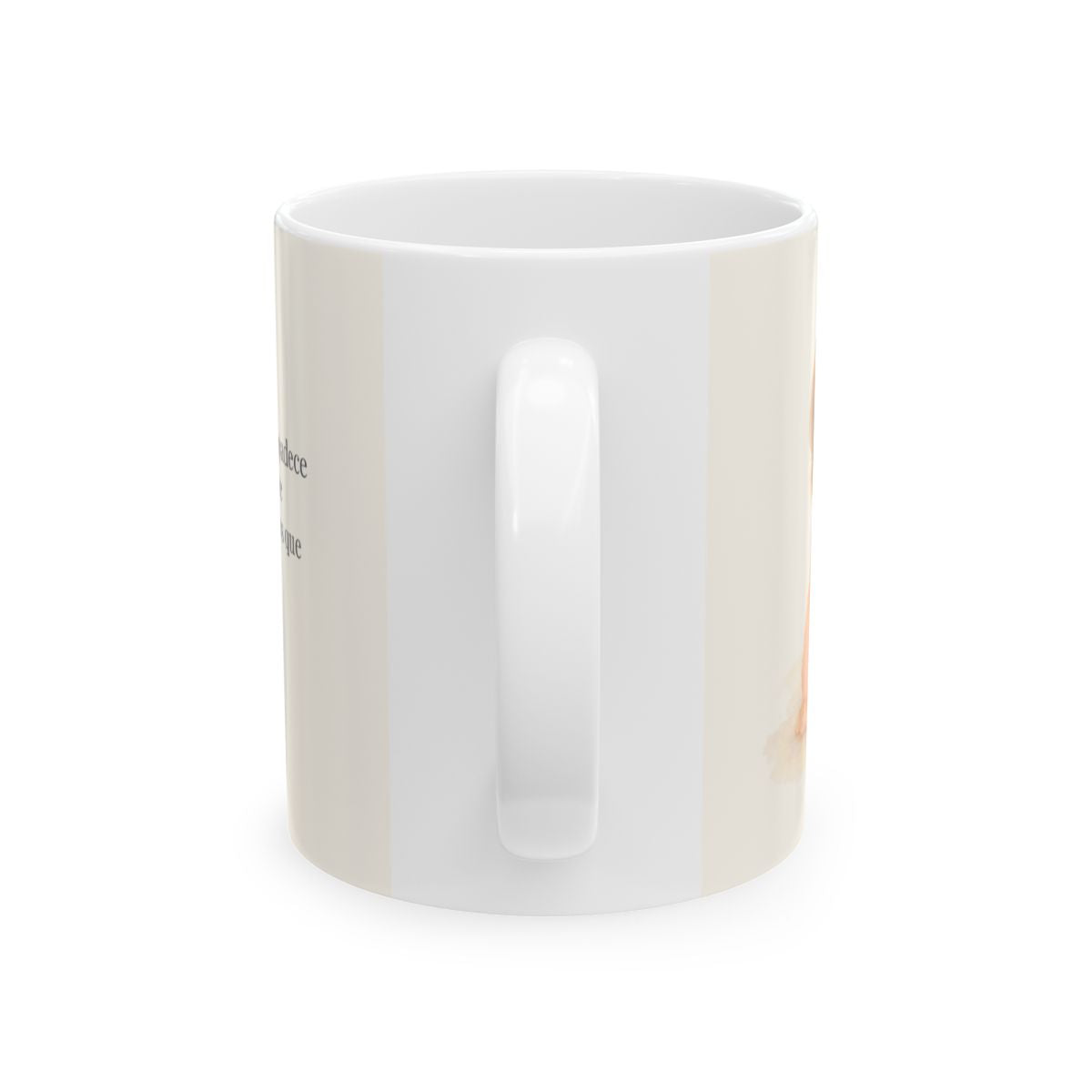 Como el padre se compadece de sus hijos | Taza de fe para cada mañana | Salmo 103:13 — 11 oz · Vista posterior