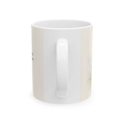 Soy pueblo santo para Jehová tu Dios | Taza de inspiración bíblica | Deuteronomio 7:6 — 11 oz · Vista posterior
