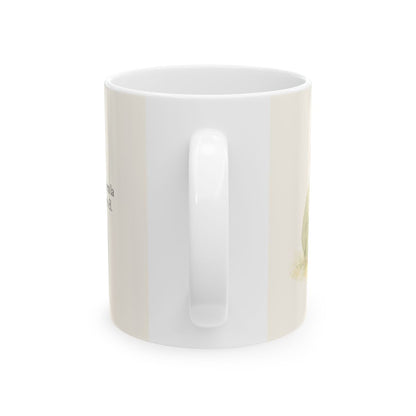 El Señor se agrada de los que esperan en él | Taza devocional de fe | Salmo 37:23 — 11 oz · Vista posterior