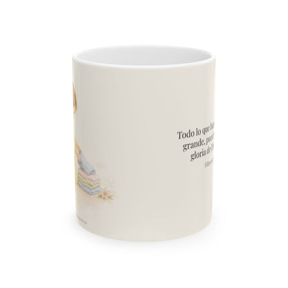 Para la gloria de Dios Padre | Taza devocional de fe | Filipenses 2:11 — 11 oz · Vista frontal