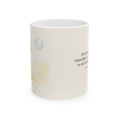 En este día me regocijaré en el Señor | Taza con arte cristiano | Salmo 118:24 — 11 oz · Vista frontal