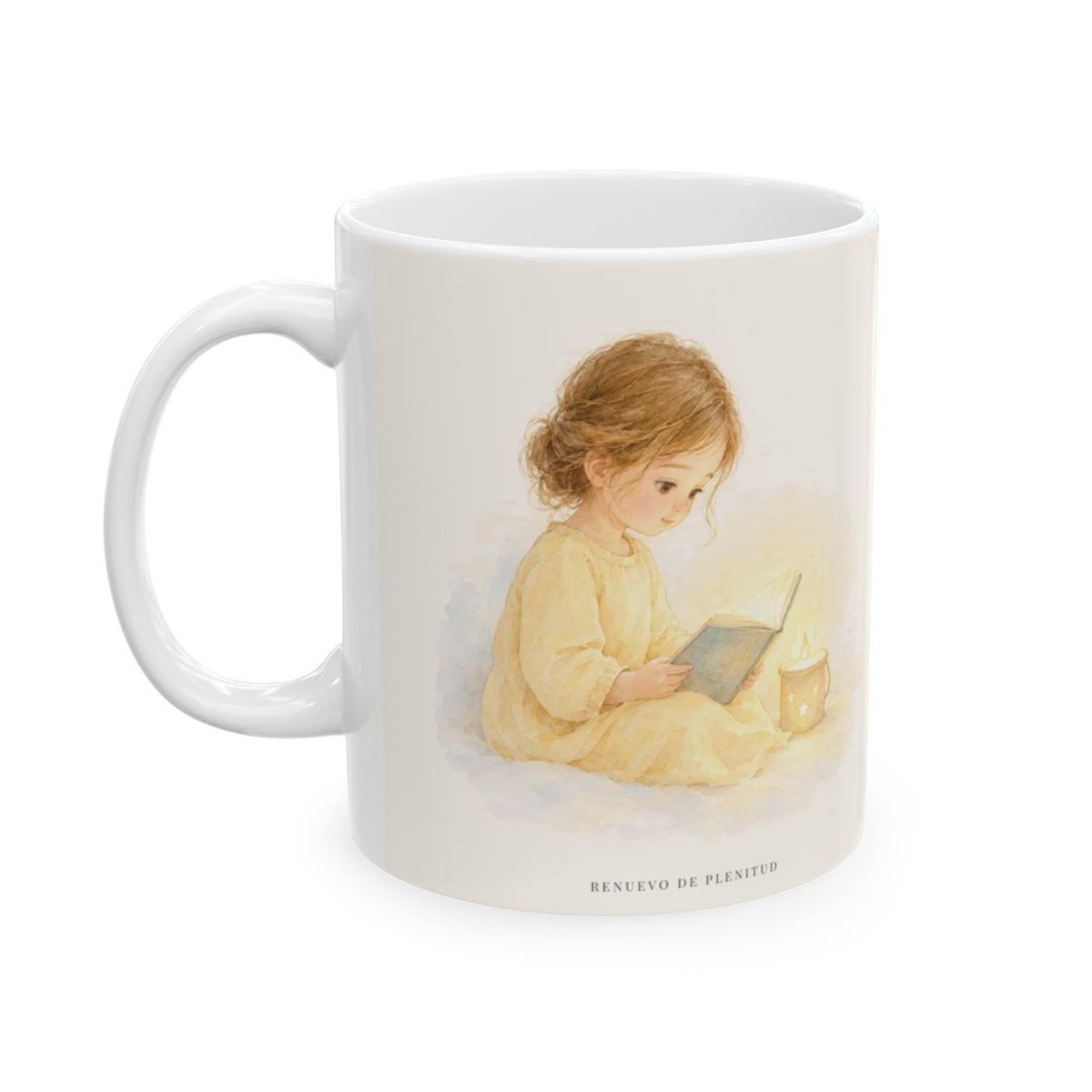 Tu palabra alumbra mi camino | Taza de inspiración bíblica | Salmo 119:105 — 11 oz · Cara ilustrada