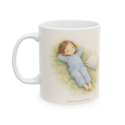 En Dios está mi descanso verdadero | Taza cristiana para regalar | Isaías 30:15 — 11 oz · Cara ilustrada