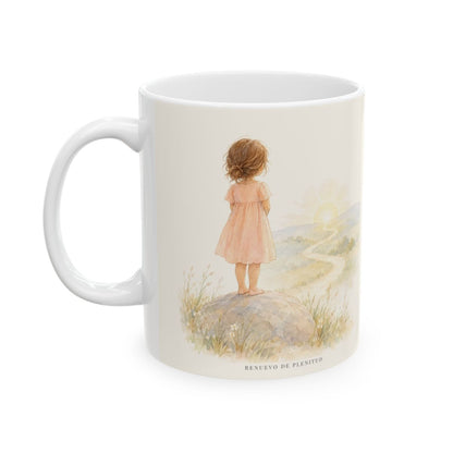 Dios no miente: sus promesas siempre se cumplen | Taza cristiana en dos tamaños | Números 23:19 — 11 oz · Cara ilustrada