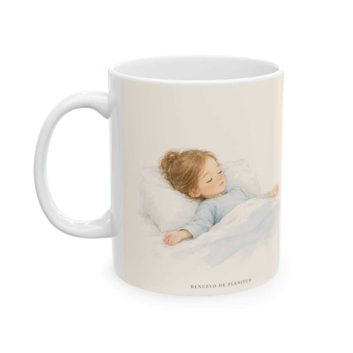 En Dios mi corazón descansa | Taza cristiana para regalar | Mateo 6:33 — 11 oz · Cara ilustrada