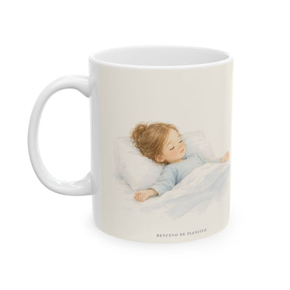 En Dios mi corazón descansa | Taza cristiana para regalar | Mateo 6:33 — 11 oz · Cara ilustrada