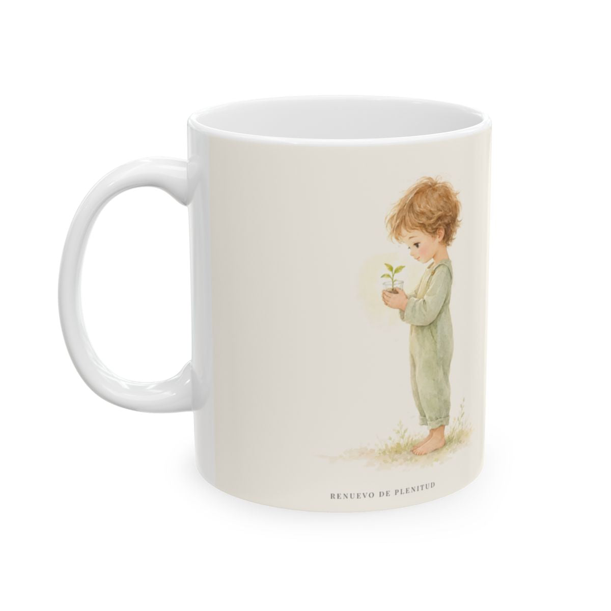 Dios está en medio de ti para salvarte | Taza de inspiración bíblica | Sofonías 3:17 — 11 oz · Cara ilustrada