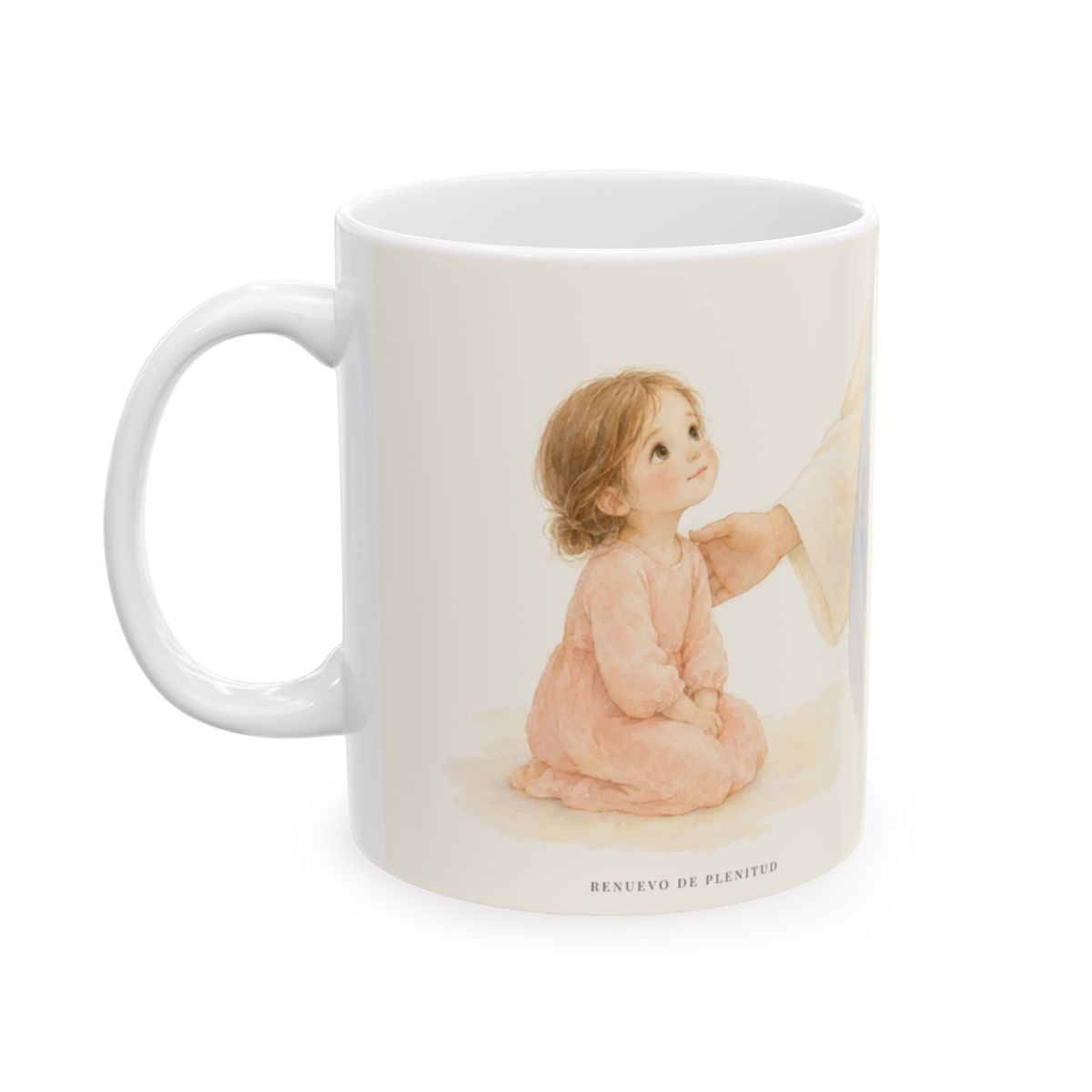 Como el padre se compadece de sus hijos | Taza de fe para cada mañana | Salmo 103:13 — 11 oz · Cara ilustrada