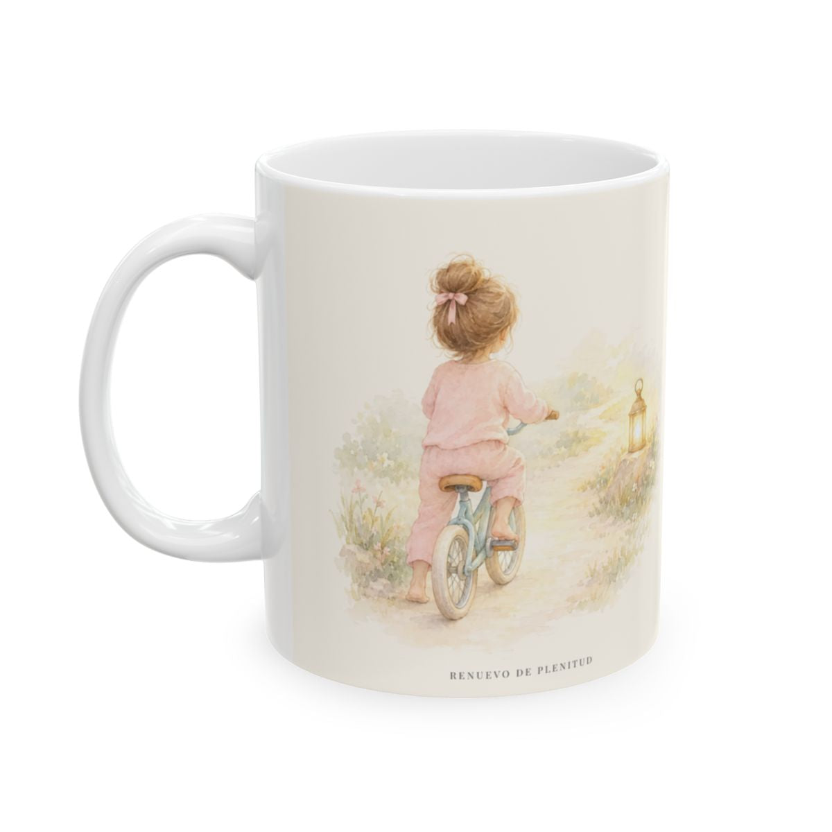 Cuando tengo miedo, el Señor es mi confianza | Taza de inspiración bíblica | Salmo 56:3 — 11 oz · Cara ilustrada