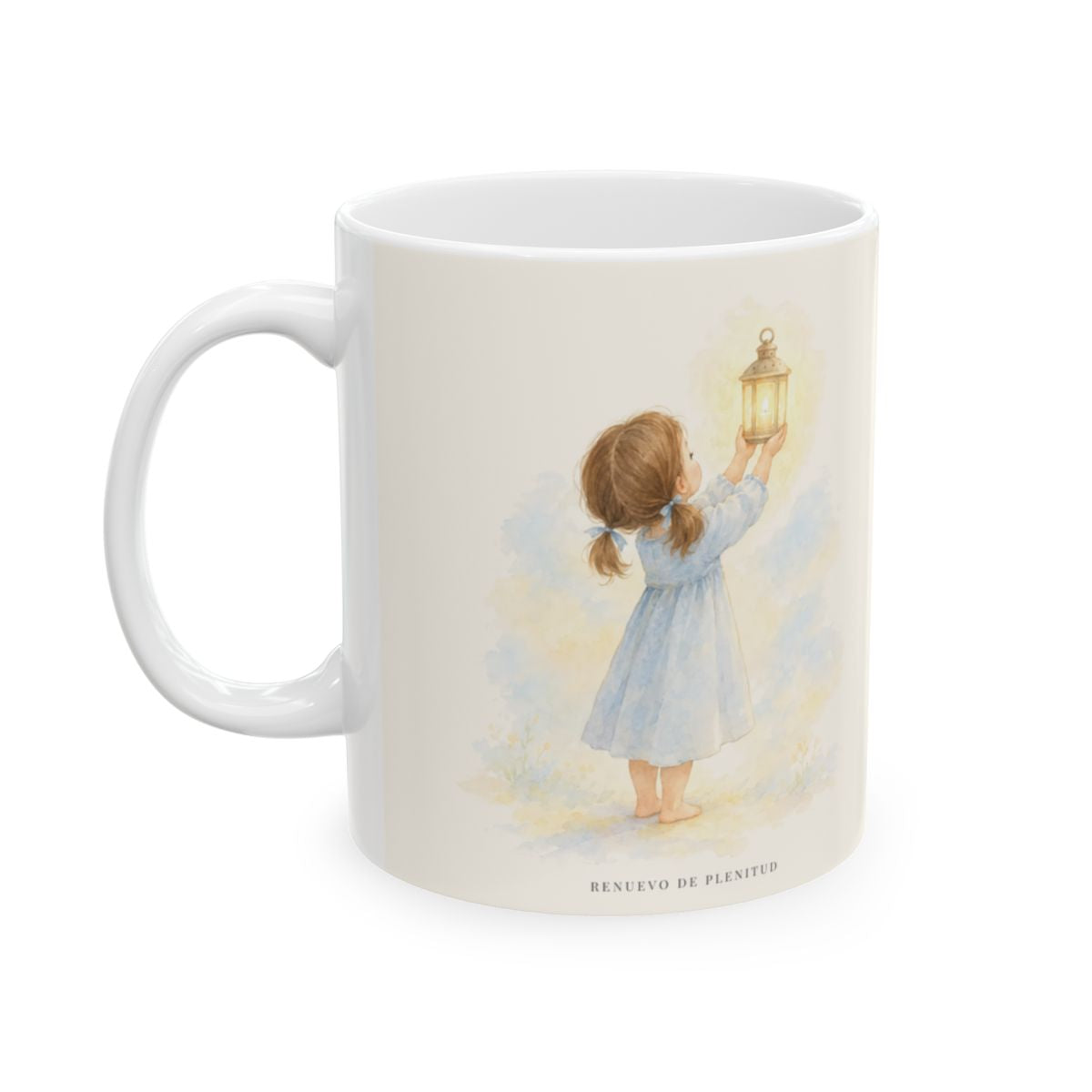 Todo lo puedo en Cristo que me fortalece | Taza de inspiración bíblica | Filipenses 4:13 — 11 oz · Cara ilustrada