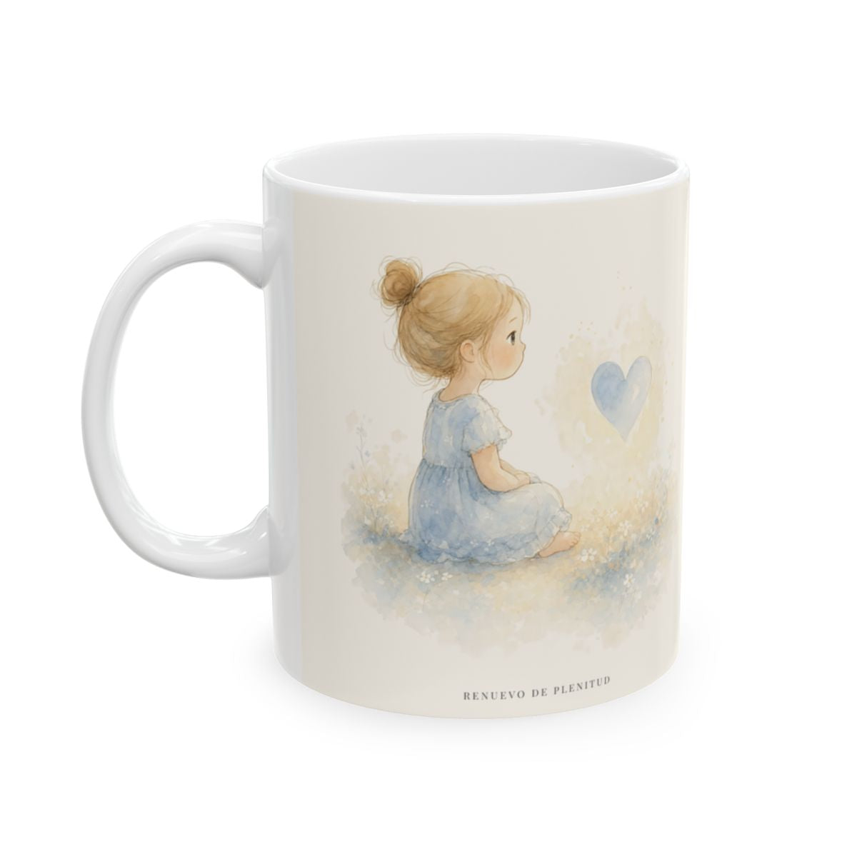 Soy hijo amado de Dios | Taza cristiana en dos tamaños | Efesios 5:1 — 11 oz · Cara ilustrada