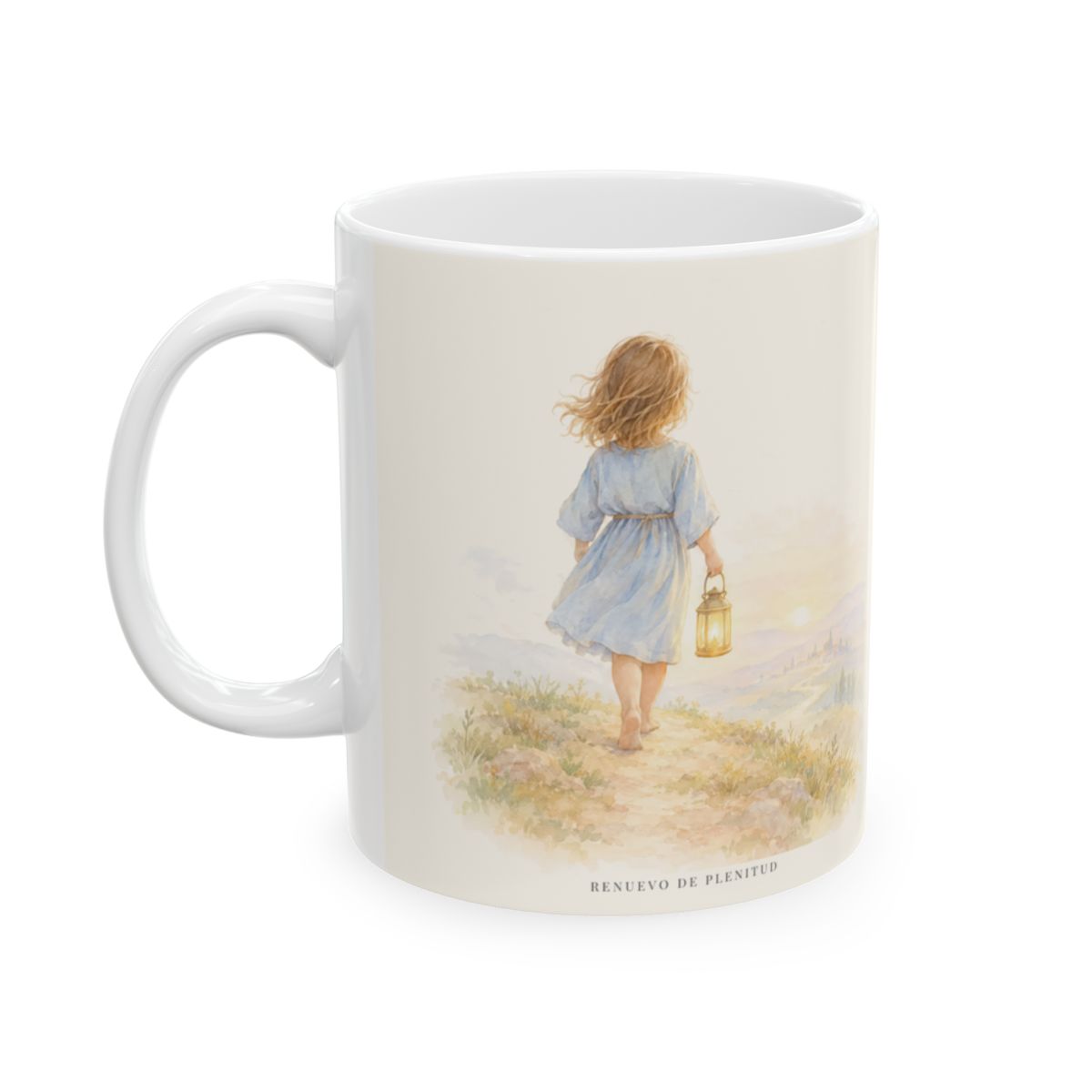 Solo esto pide de ti el Señor | Taza bíblica para café | Miqueas 6:8 — 11 oz · Cara ilustrada