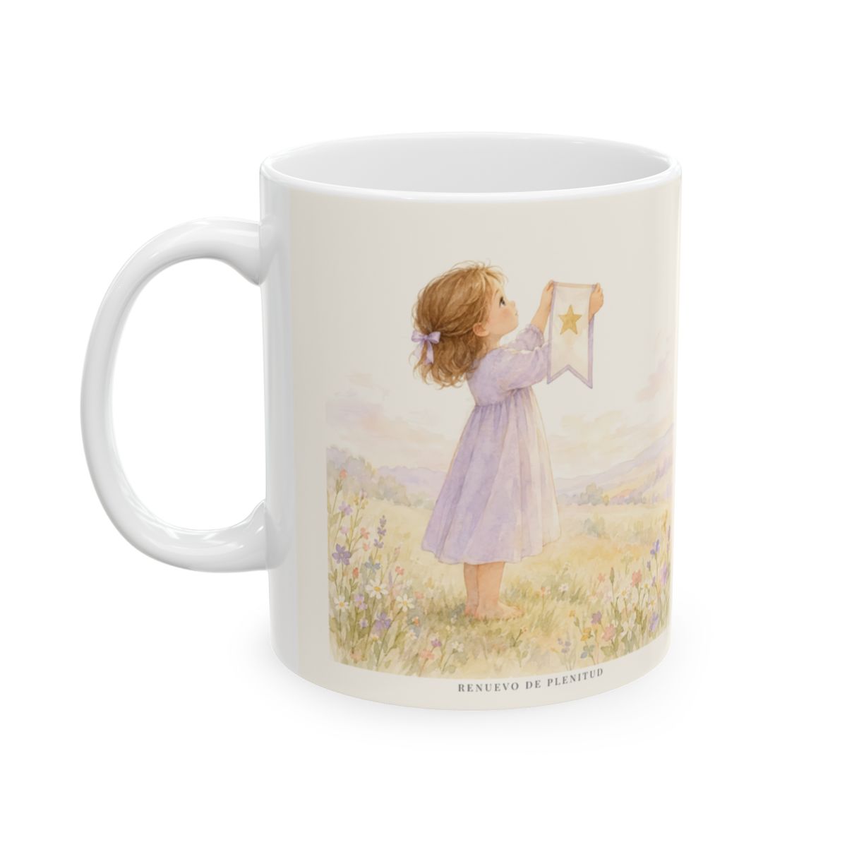 Dios es digno de todo mi amor | Taza cristiana con frase devocional | Mateo 22:37-38 — 11 oz · Cara ilustrada