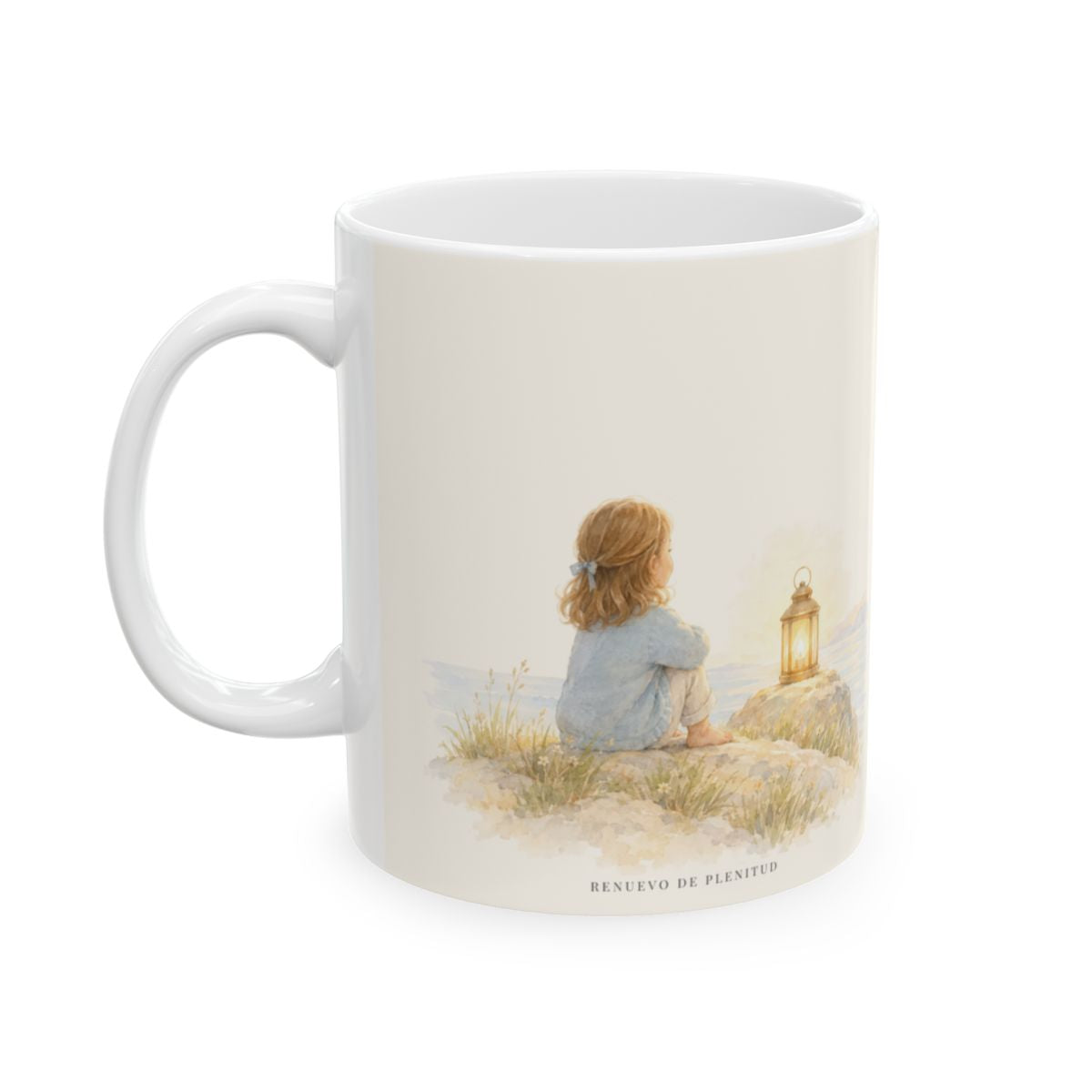 La voz de Jehová truena sobre las aguas | Taza cristiana para regalar | Salmo 29:3-4 — 11 oz · Cara ilustrada