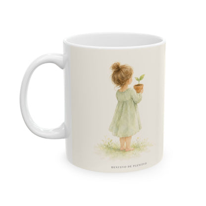Por la misericordia de Jehová no fuimos consumidos | Taza cristiana con frase devocional | Lamentaciones 3:22-23 — 11 oz · Cara ilustrada
