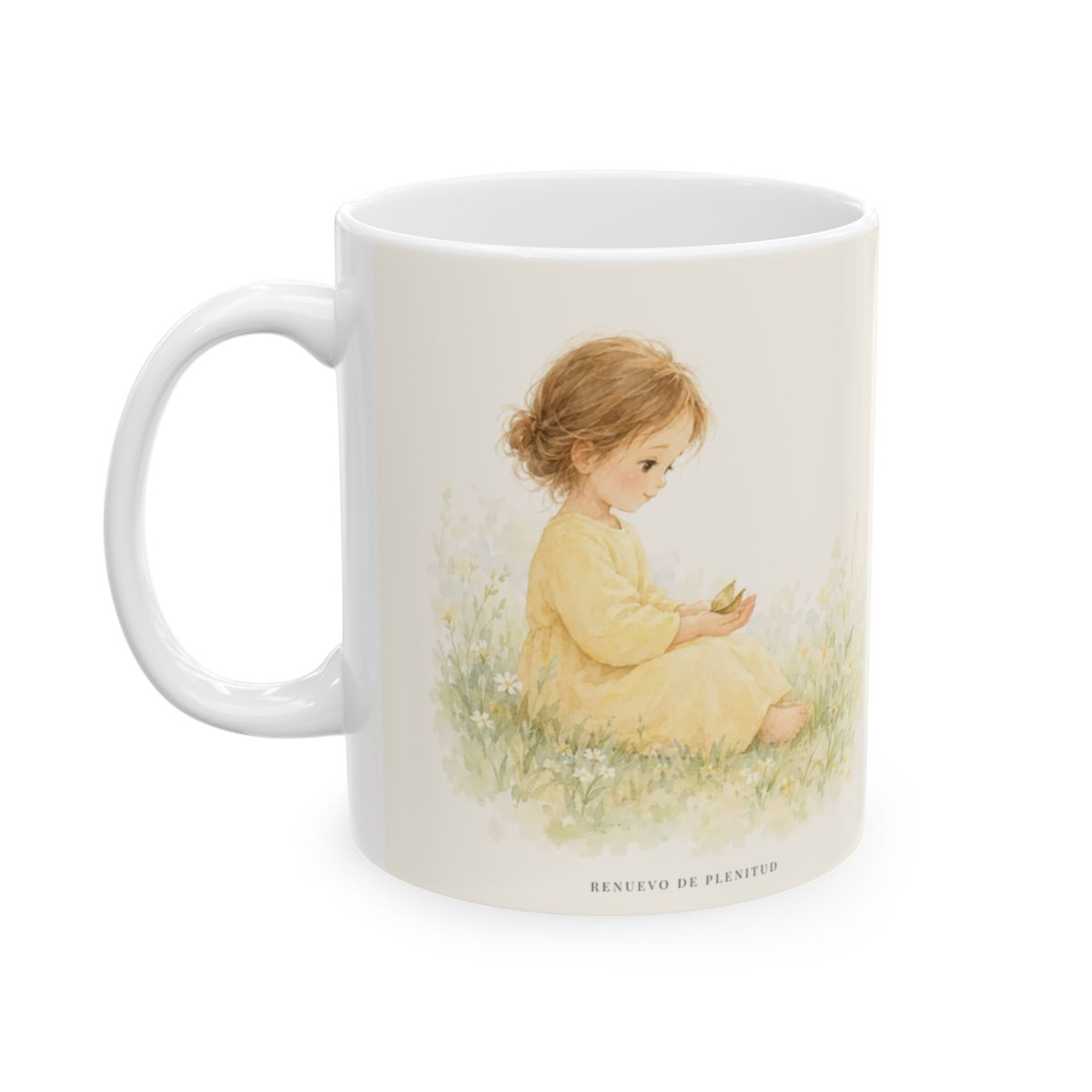 Mi vida está segura en las manos de Dios | Taza cristiana para regalar | Salmo 31:15 — 11 oz · Cara ilustrada