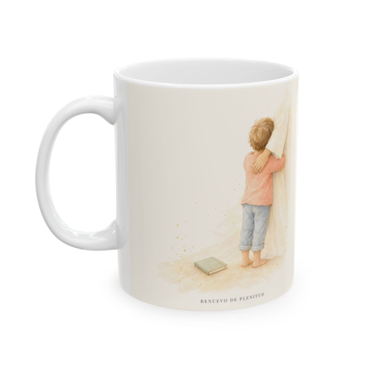 Dios no nos guarda rencor para siempre | Taza cristiana en dos tamaños | Salmo 103:9-10 — 11 oz · Cara ilustrada