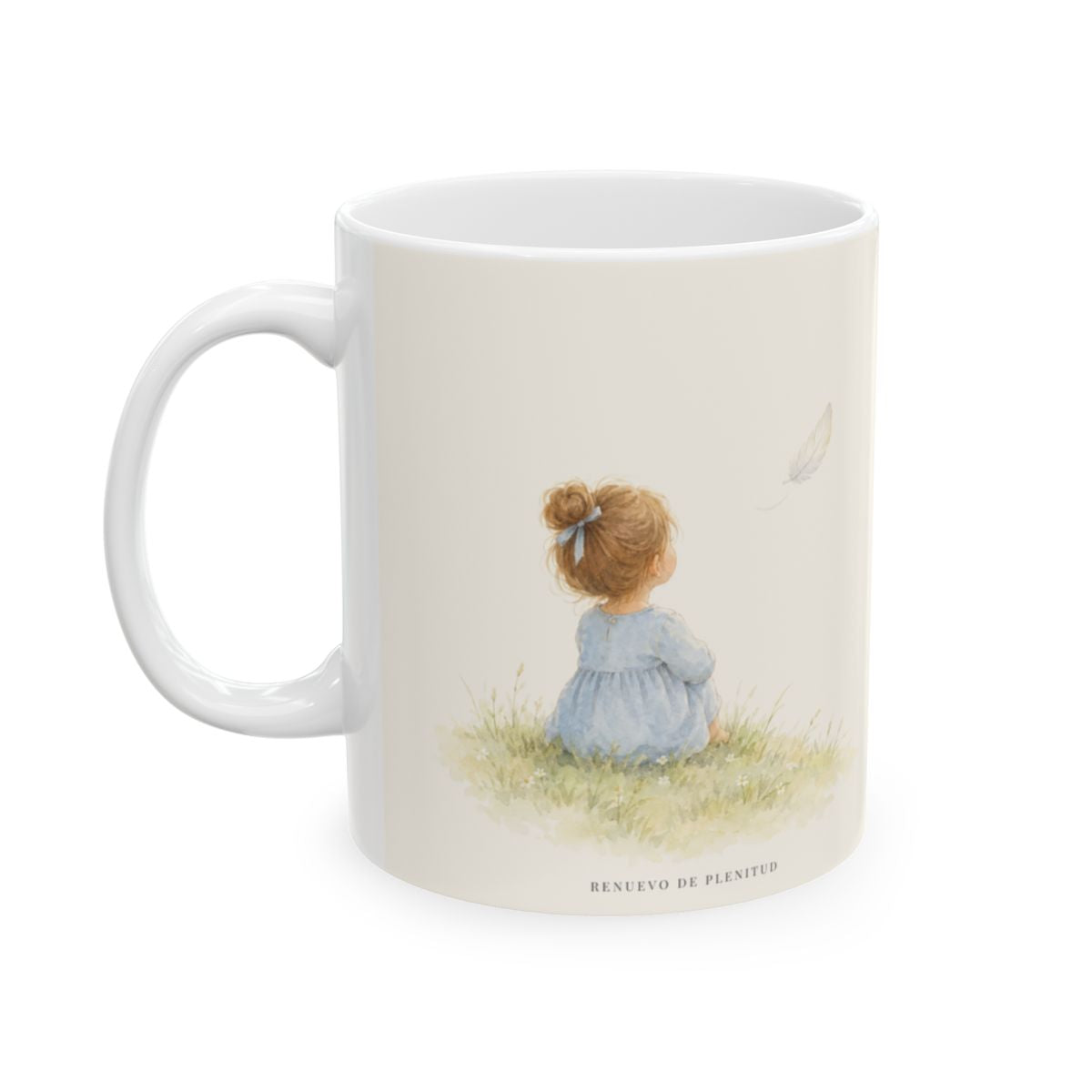 La prisa del corazón no agrada a Dios | Taza cristiana con frase devocional | Proverbios 14:29 — 11 oz · Cara ilustrada