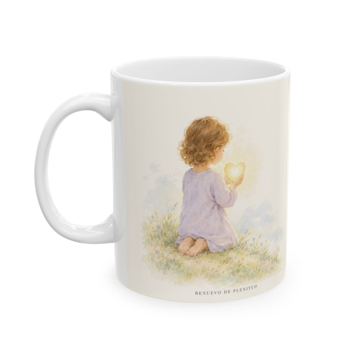 Dios amó tanto al mundo que entregó a su Hijo | Taza cristiana en dos tamaños | Juan 3:16 — 11 oz · Cara ilustrada