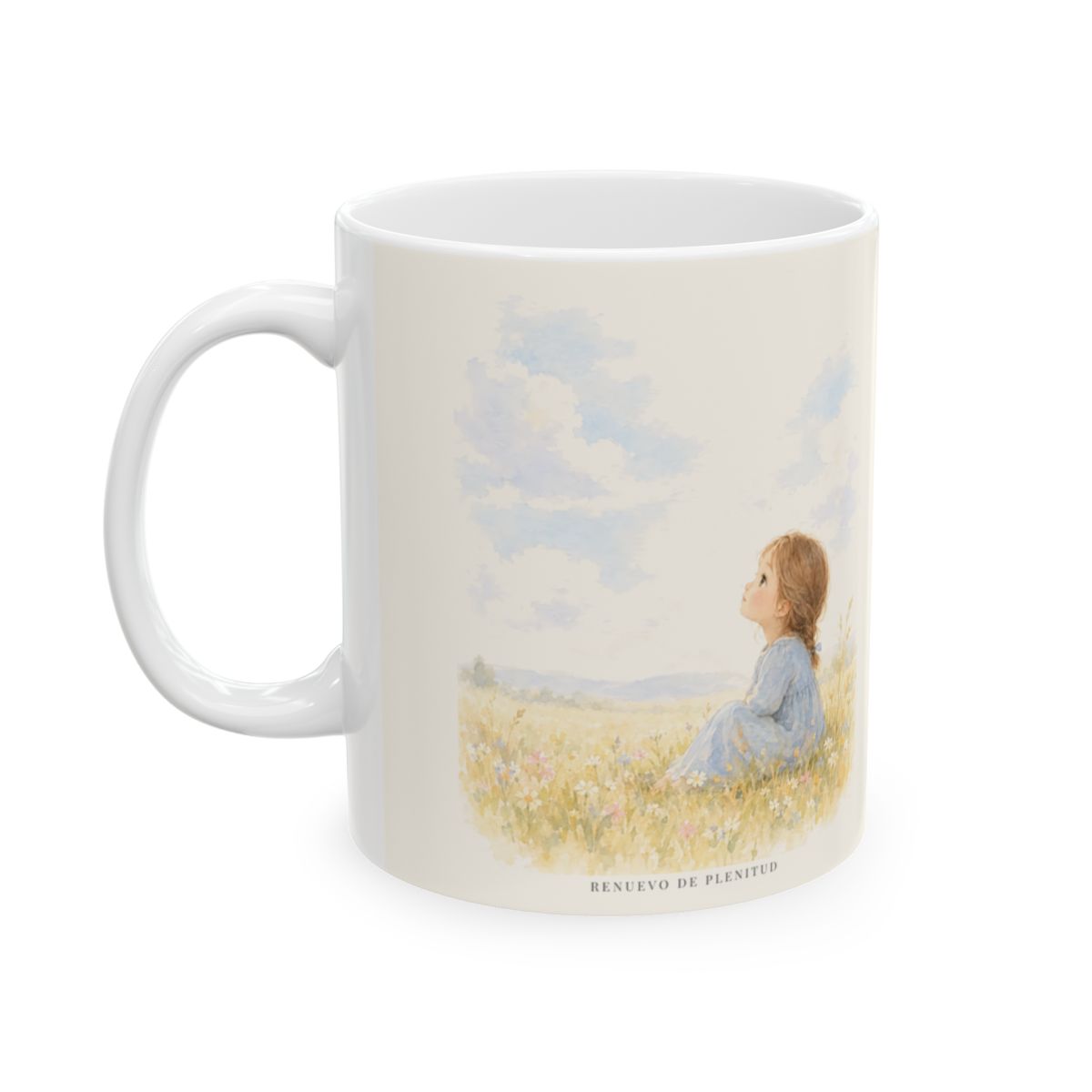 En Dios solamente descansa mi alma | Taza de fe para cada mañana | Salmo 62:1 — 11 oz · Cara ilustrada