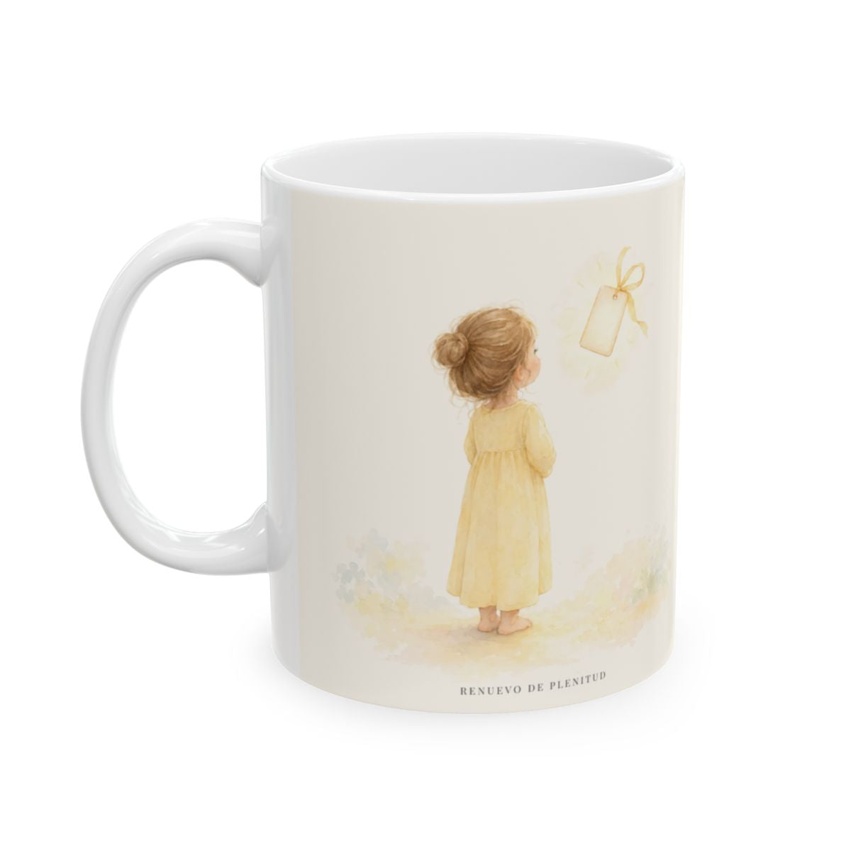 Dios me llamó por mi nombre | Taza cristiana en dos tamaños | Jeremías 1:5 — 11 oz · Cara ilustrada