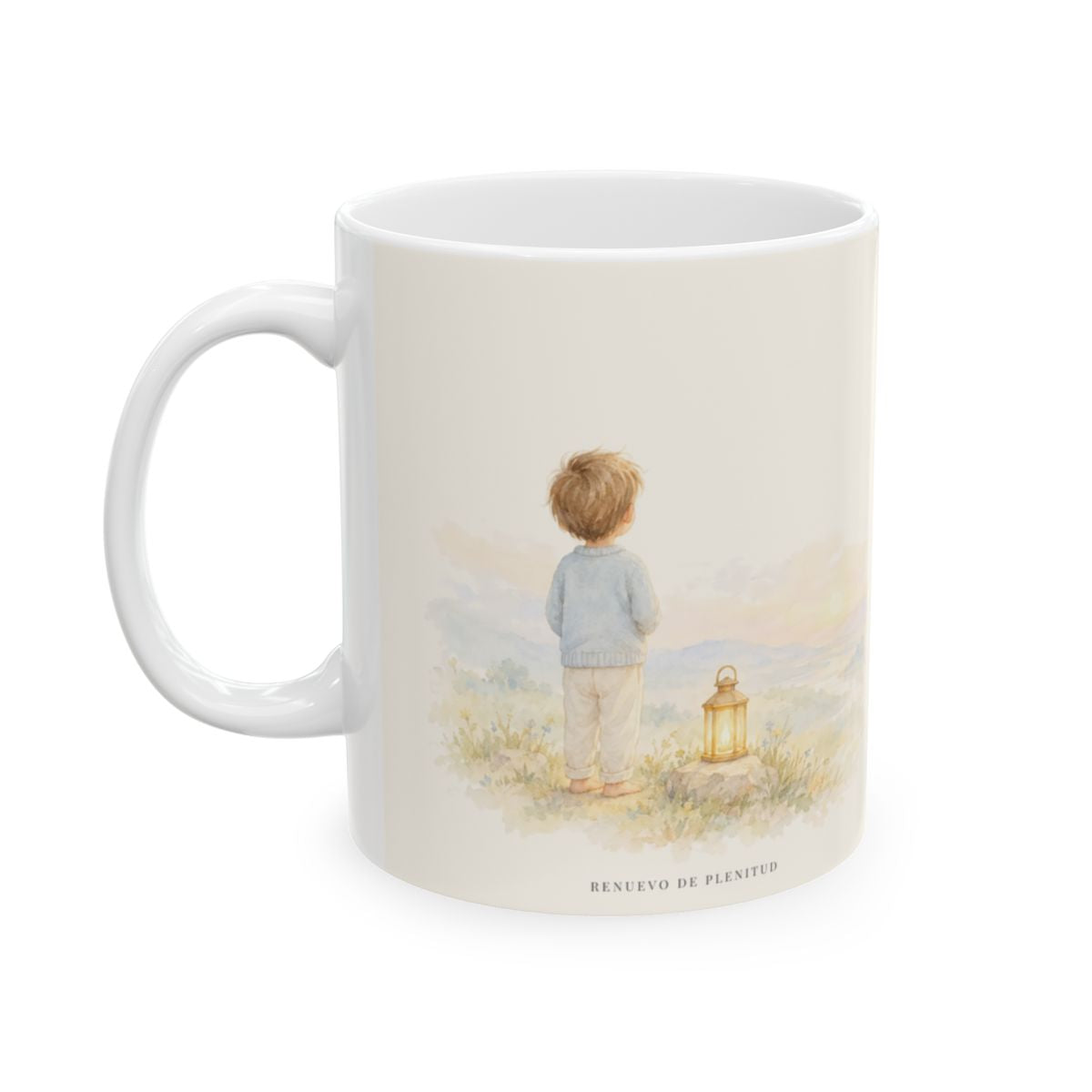 Dios conoce mi corazón mejor que yo mismo | Taza cristiana con frase devocional | Romanos 8:26 — 11 oz · Cara ilustrada