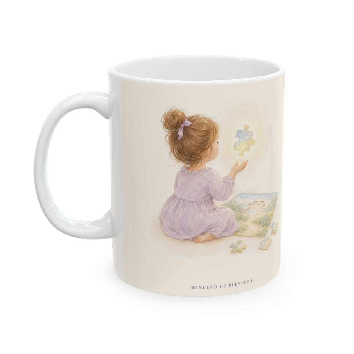 El Señor dirige mis pasos | Taza de inspiración bíblica | Proverbios 3:5-6 — 11 oz · Cara ilustrada