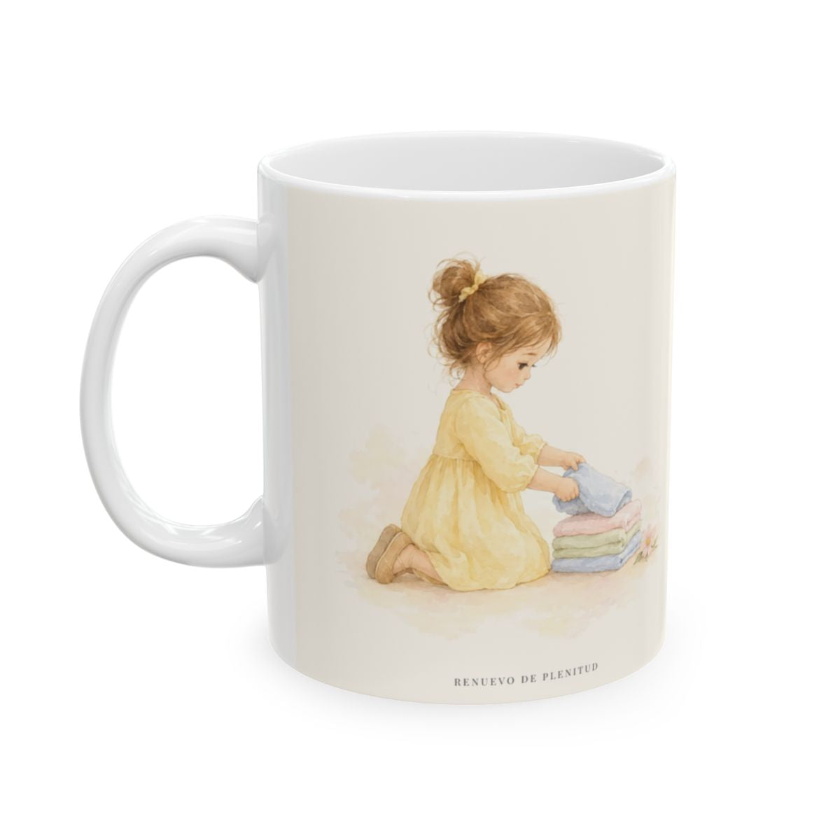 Para la gloria de Dios Padre | Taza devocional de fe | Filipenses 2:11 — 11 oz · Cara ilustrada