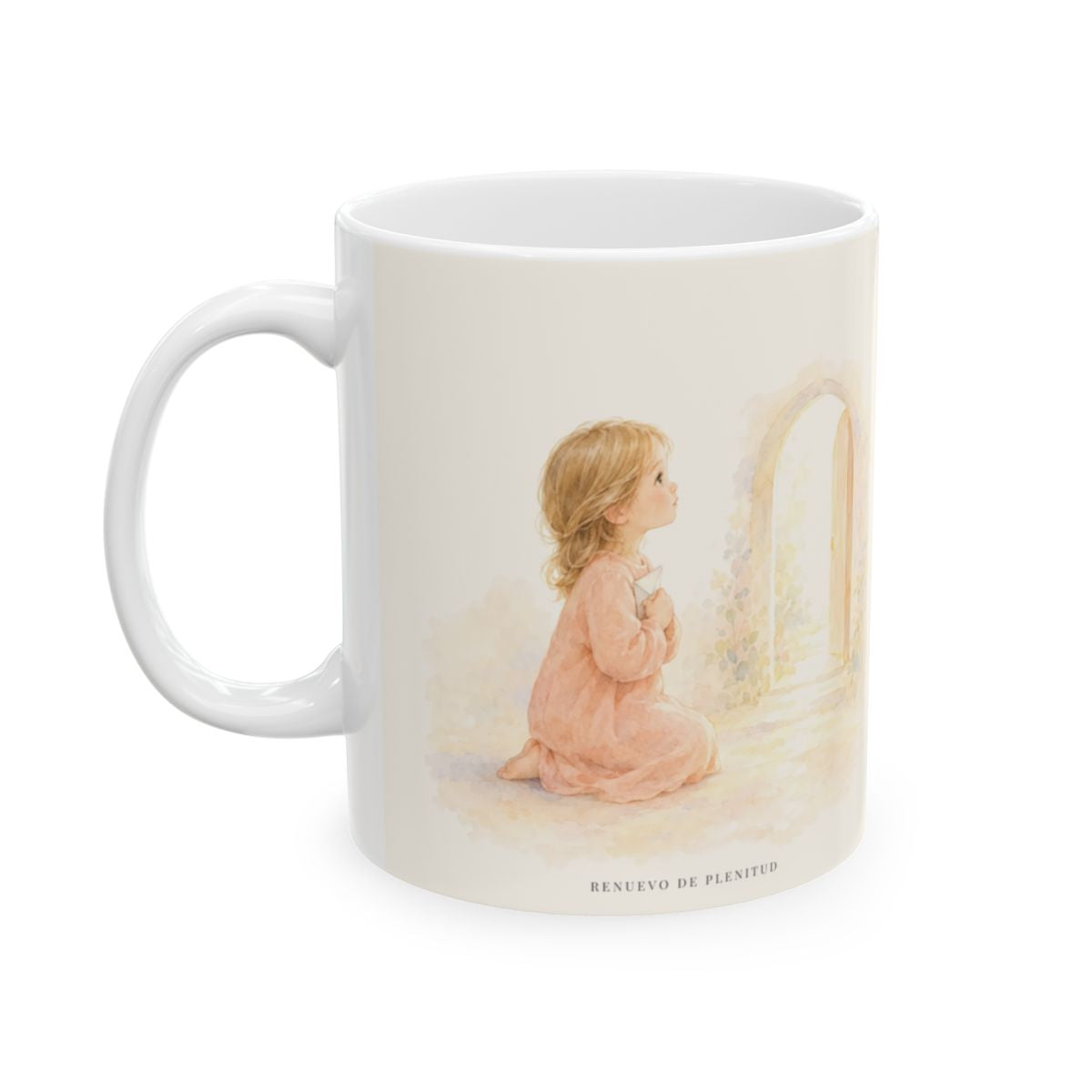 Mi esperanza entra hasta detrás del velo | Taza cristiana para regalar | Hebreos 6:19 — 11 oz · Cara ilustrada