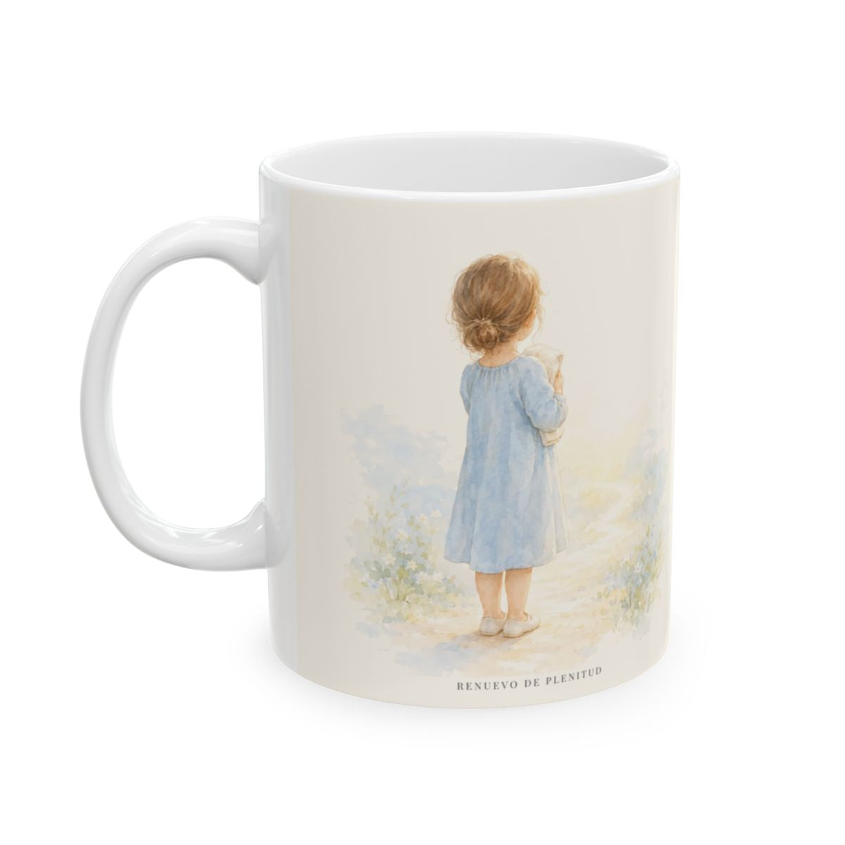 Soy pueblo santo para Jehová tu Dios | Taza de inspiración bíblica | Deuteronomio 7:6 — 11 oz · Cara ilustrada