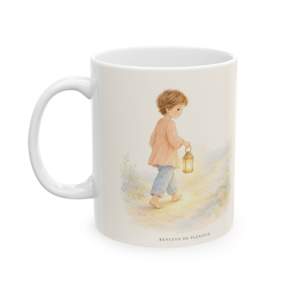 Lámpara es tu palabra a mis pies | Taza devocional de fe | Salmo 119:105 — 11 oz · Cara ilustrada