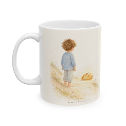 La misericordia de Dios es nueva cada día | Taza bíblica para café | Salmo 103:9-10 — 11 oz · Cara ilustrada