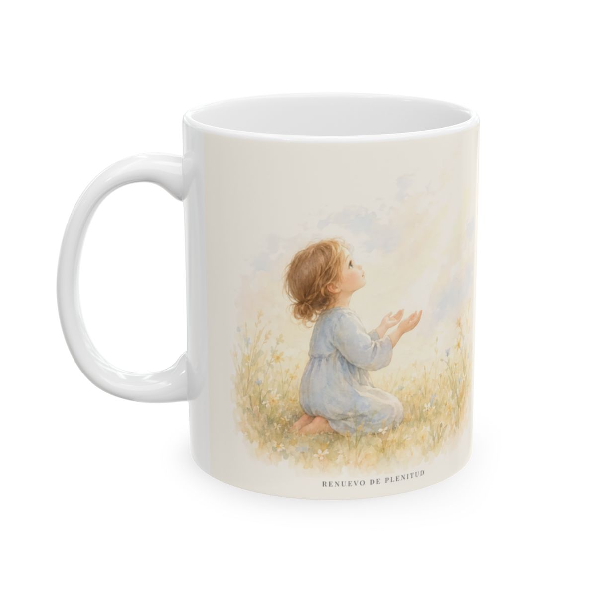 Hágase tu voluntad, Padre | Taza de fe para cada mañana | Lucas 22:42 — 11 oz · Cara ilustrada