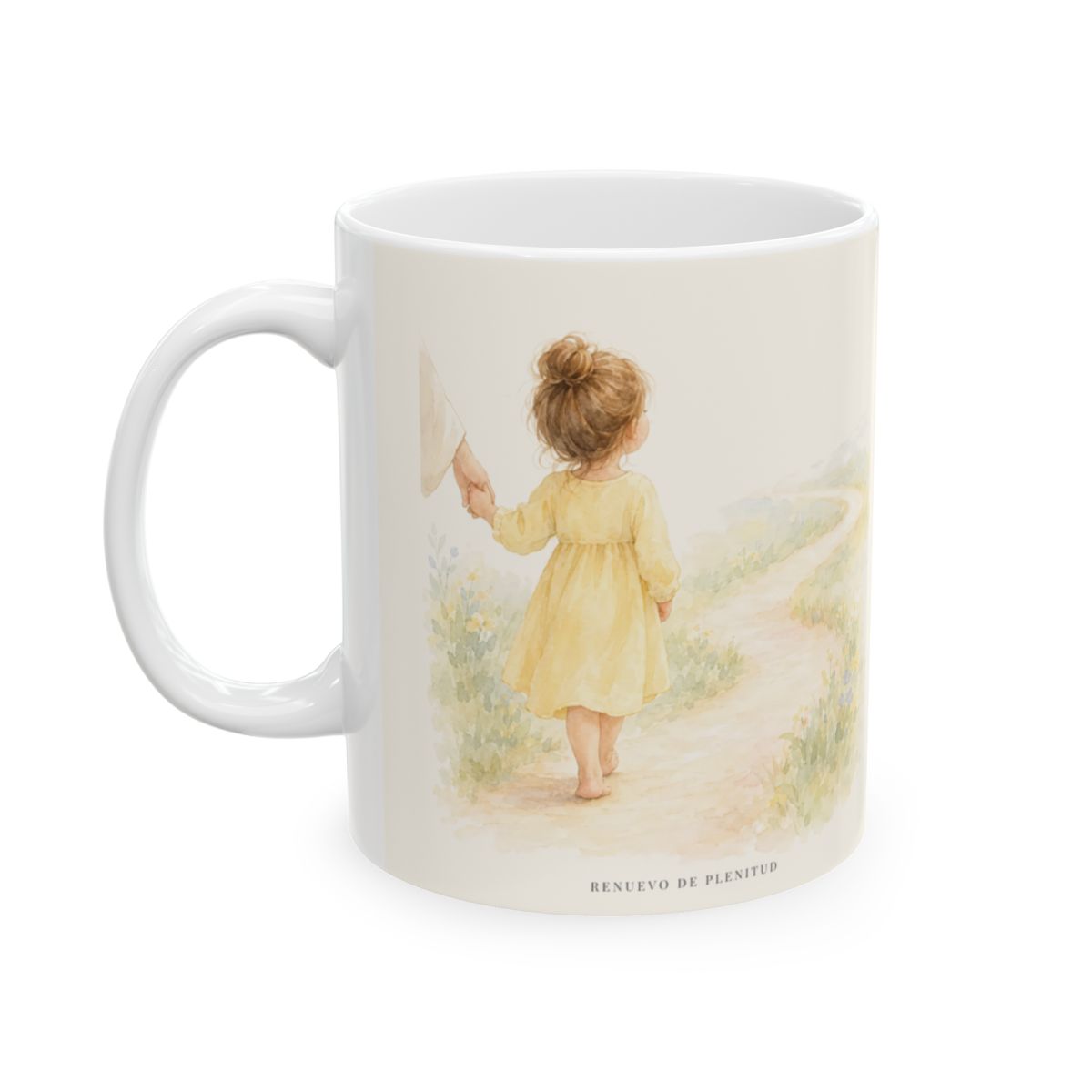 Confía en Dios cuando no entiendas el camino | Taza de fe para cada mañana | Isaías 55:8-9 — 11 oz · Cara ilustrada