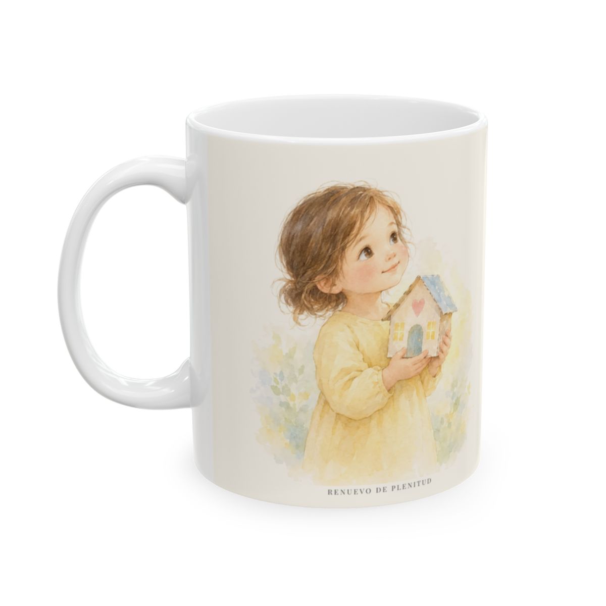 Eres templo del Dios vivo | Taza devocional ilustrada | 1 Corintios 3:16 — 11 oz · Cara ilustrada