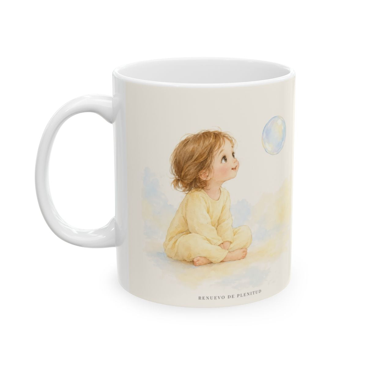 En este día me regocijaré en el Señor | Taza con arte cristiano | Salmo 118:24 — 11 oz · Cara ilustrada